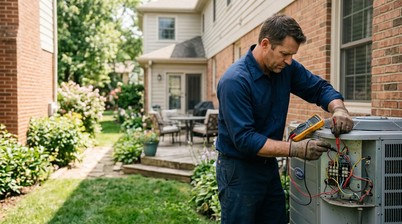 HVAC technician working near Fluvanna, TX